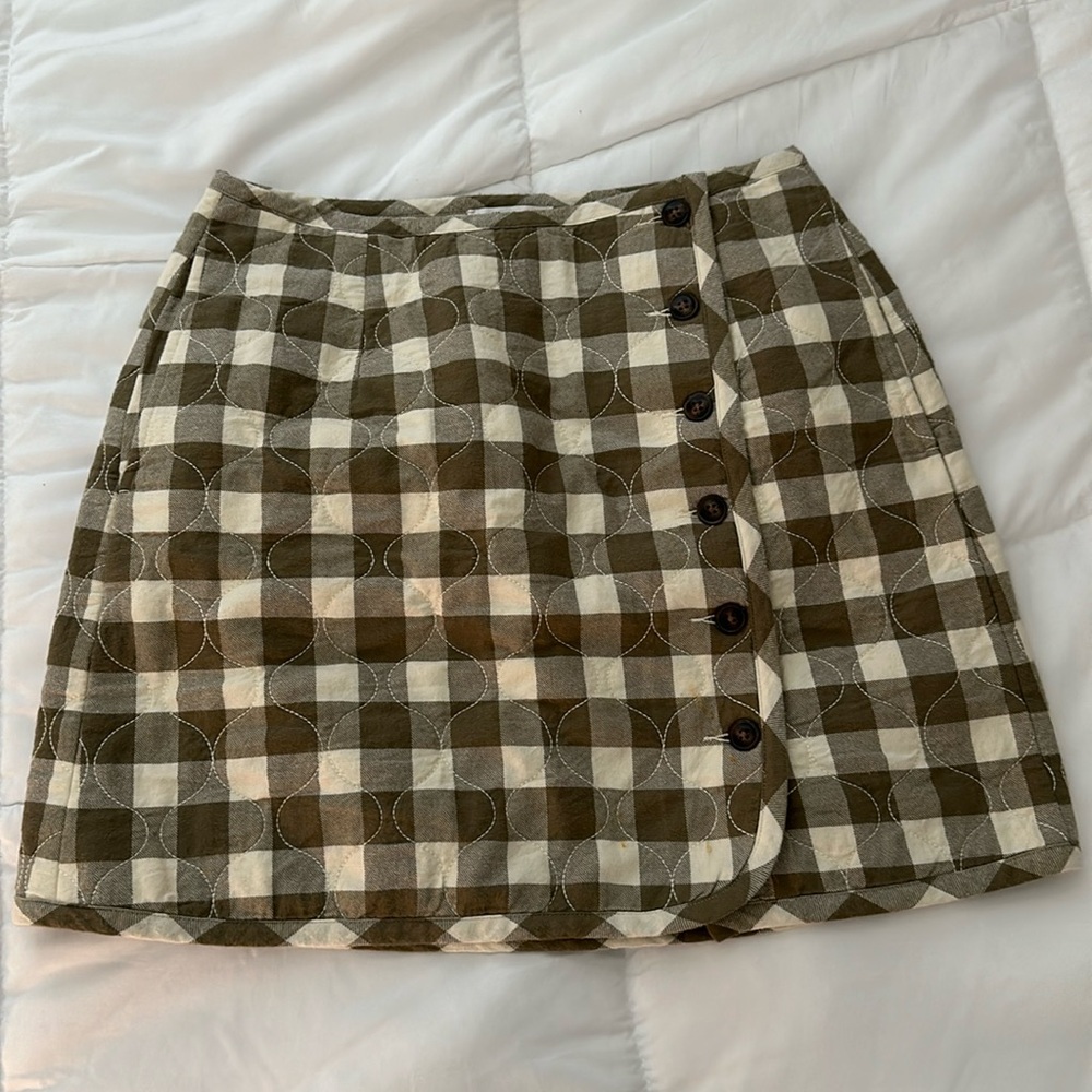 Madewell Quilted Mini Skirt NWT